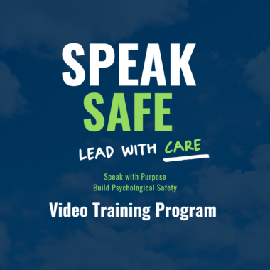 Speak Safe Video Training Program